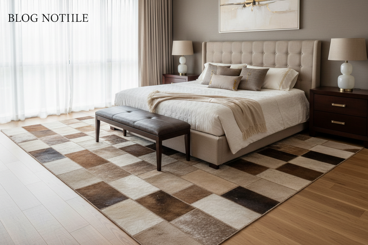Cowhide Rugs in Bedrooms: Design Ideas & Placement Tips