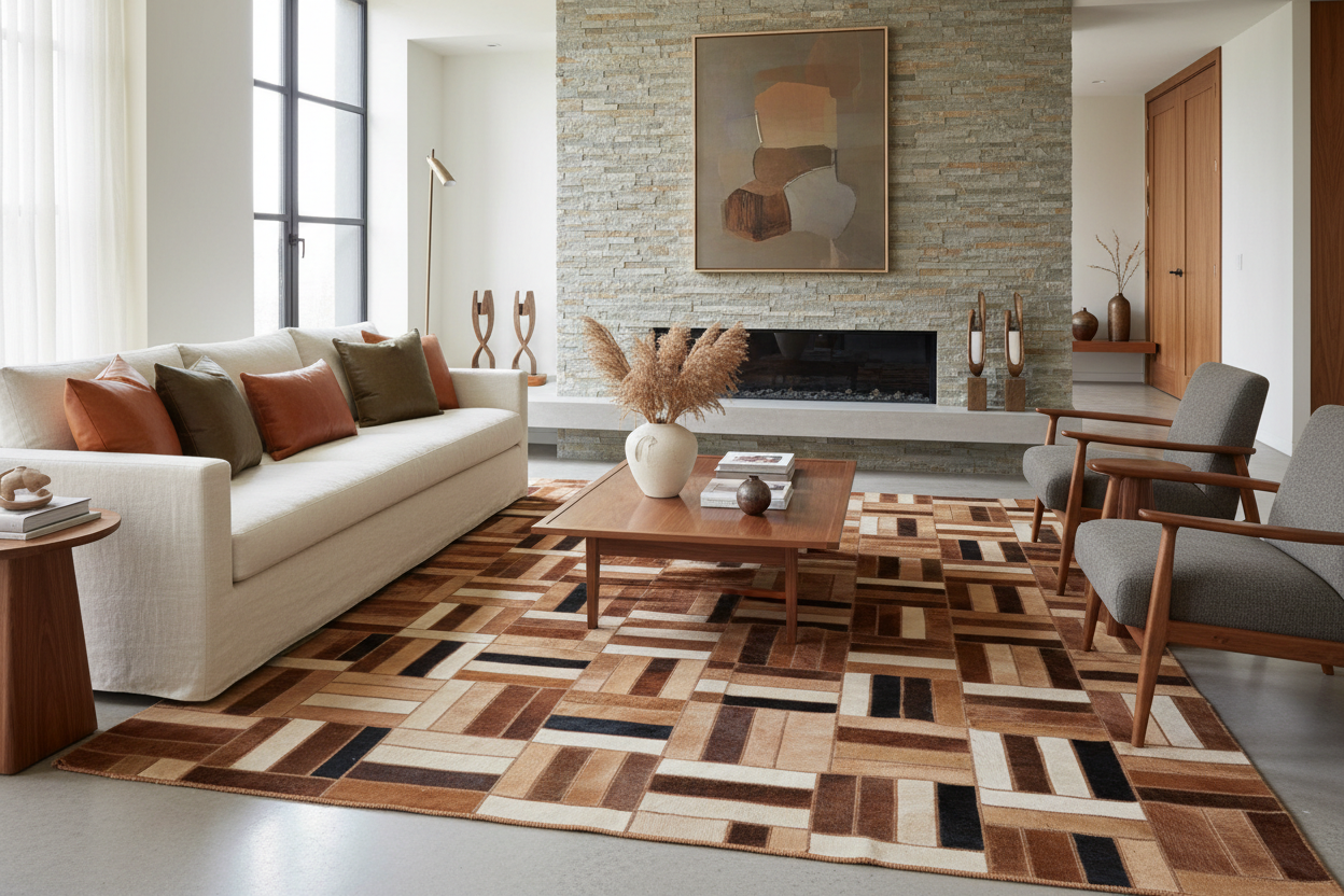 How to Decorate with Leather and Cowhide Together